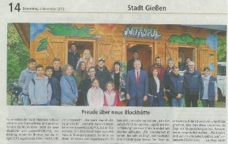 huetteneinweihung-zeitungsartikel huetteneinweihung-zeitungsartikel